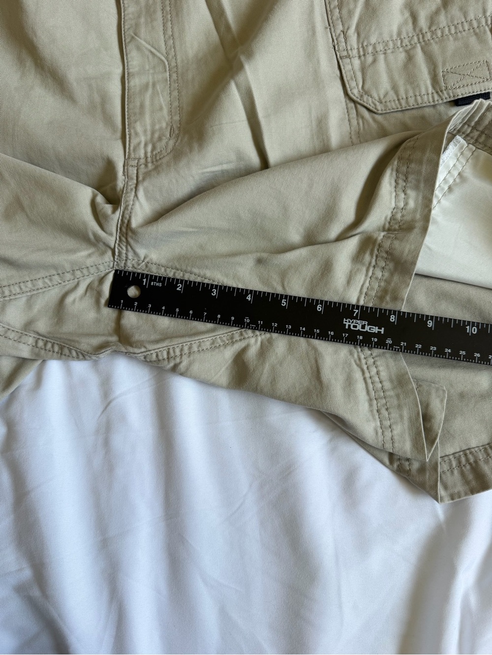 Wrangler Hiker Shorts Men's 48 Khaki Cotton Canvas Cargo Utility Gorpcore NWT - Picture 10 of 10